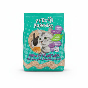 Arena Eco Sanitaria Gatos, Hámsters y Conejos Pets & Friends 2 kg